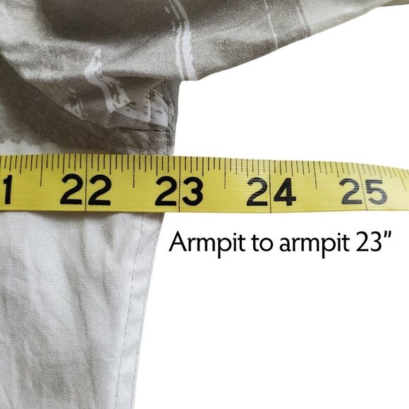 ALFANI All Cotton Painted Blocks Regular-Fit Stretch Printed Button-Down Shirt M - Picture 9 of 13